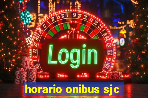 horario onibus sjc